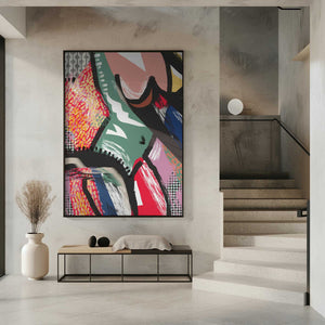 Tablou înramat „Vibrant Colorful Abstract” de Little Dean