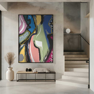 Tablou înramat „Colorful Abstract Bum” de Little Dean