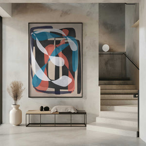 Tablou înramat „Retro Abstract Infinity” de Little Dean