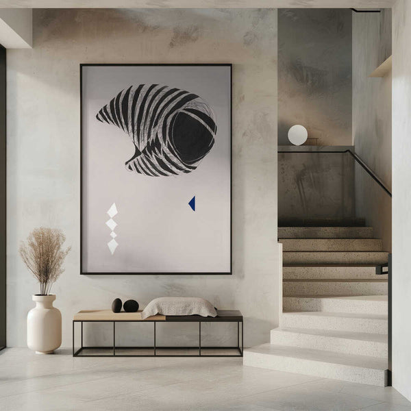 Tablou înramat „Abstract Stripes” de Little Dean