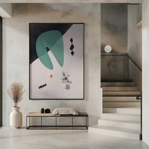 Tablou înramat „Geometric Shapes with Bold Color” de Little Dean