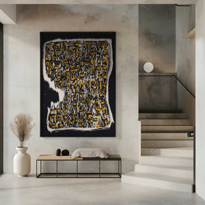 Tablou înramat „Ancient Script-Like Symbols” de Little Dean