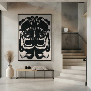 Tablou înramat „Abstract Inkblot Captures Symmetrical” de Little Dean