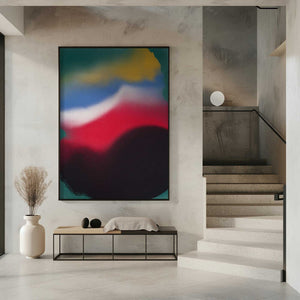 Tablou înramat „Dynamic Emotions Through Vibrant Color” de Little Dean