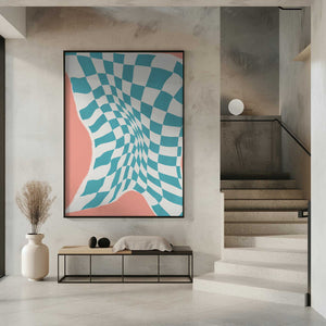 Tablou înramat „Line Drying Fabric In the Wind” de Little Dean