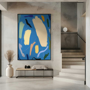 Tablou înramat „Bold Color Brushstrokes” de Little Dean