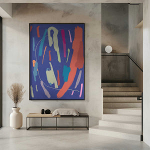 Tablou înramat „Bold Color Brushstrokes” de Little Dean