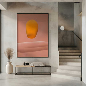 Tablou înramat „Stone portrait orange” de Little Dean