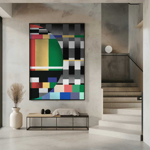 Tablou înramat „Glitch abstract artwork 02” de Little Dean