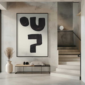 Tablou înramat „Ink Motif 22” de Ejaaz Haniff