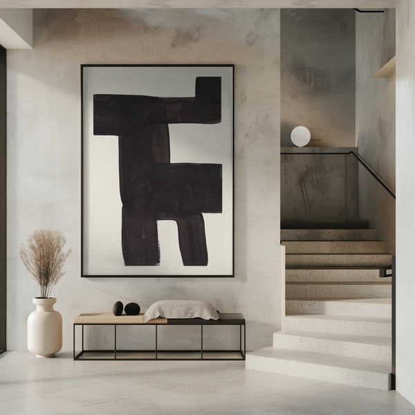 Tablou înramat „Ink Motif 40” de Ejaaz Haniff