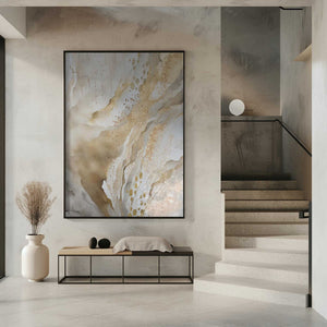 Tablou înramat „Gold Marble” de Sally Ann Moss