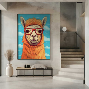 Tablou înramat „Lama 1” de Bilge Paksoylu