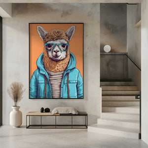 Tablou înramat „Lama 2” de Bilge Paksoylu