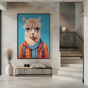 Tablou înramat „Lama 4” de Bilge Paksoylu