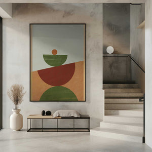 Tablou înramat „Contemporary Geometric 02” de Nilesh Kulkarni