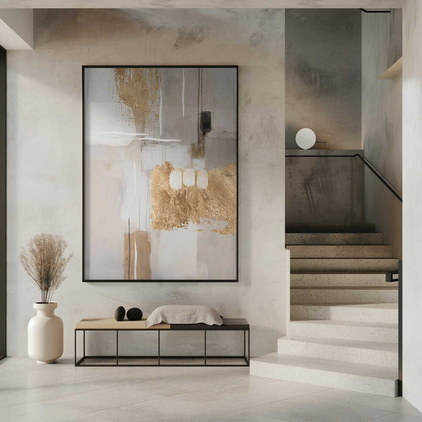 Tablou înramat „Golden Canvas” de Sally Ann Moss