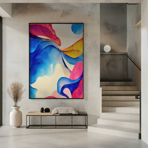 Tablou înramat „Nature Inspired Abstract Watercolor  (Day 60)” de Mauro