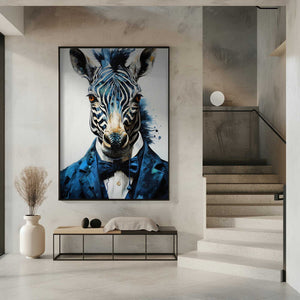 Tablou înramat „Hipster zebra” de Justyna Jaszke