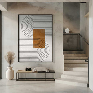Tablou înramat „Curved Connections” de THE MIUUS STUDIO