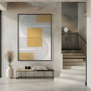 Tablou înramat „Curved Harmony” de THE MIUUS STUDIO