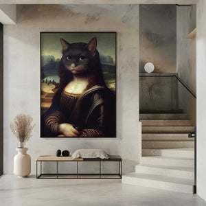 Tablou înramat „Meowlisa” de Dikhotomy