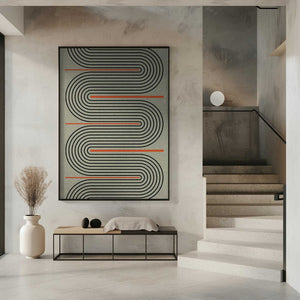 Tablou înramat „Curved Pathways” de THE MIUUS STUDIO