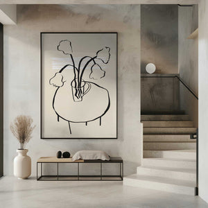 Tablou înramat „Flower decor on a round table” de Little Dean