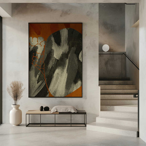 Tablou înramat „Earthy Abstract Flow” de Treechild