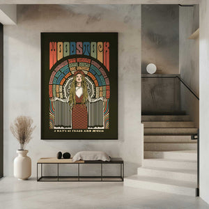 Tablou înramat „Woodstock Festival Poster” de Retrodrome