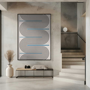 Tablou înramat „Curved Lines Harmony” de THE MIUUS STUDIO