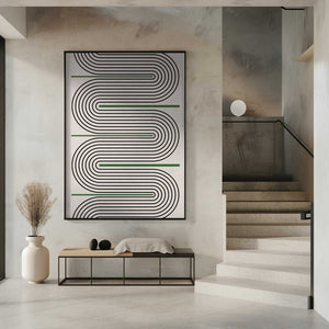 Tablou înramat „Curved Harmony” de THE MIUUS STUDIO