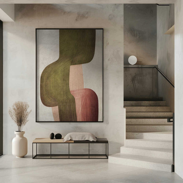 Tablou înramat „Metal Brushs nº1” de Alma