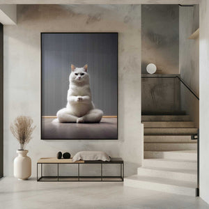 Tablou înramat „Cat yoga 7” de Justyna Jaszke