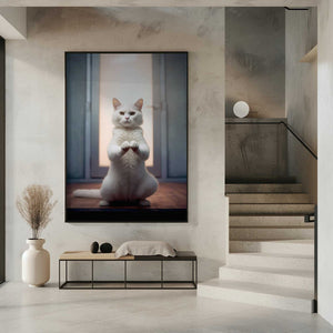 Tablou înramat „Cat yoga 9” de Justyna Jaszke