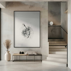 Tablou înramat „Brush splatters #2” de Imaginative