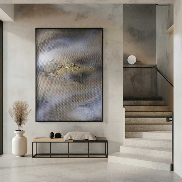 Tablou înramat „Textured Calm” de Anete Purina-Purite