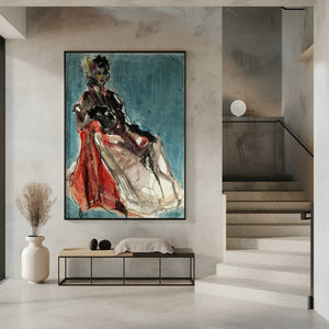 Tablou înramat „Elegant Pose of Woman Portrait” de Ute Rathmann