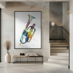 Tablou înramat „Cornet Abstract Watercolor” de Michael Tompsett