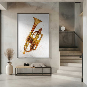 Tablou înramat „Cornet Abstract Watercolor” de Michael Tompsett