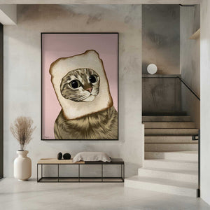 Tablou înramat „Bread Meme Cat” de Tara Royle