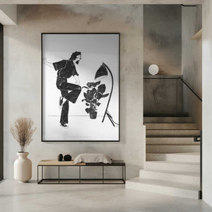 Tablou înramat „Jlr Dancingathome4 Blackandwhite Copy” de Jenny Liz Rome