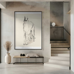 Tablou înramat „Borzoi Russian Wolfhound Pandc” de Jenny Liz Rome