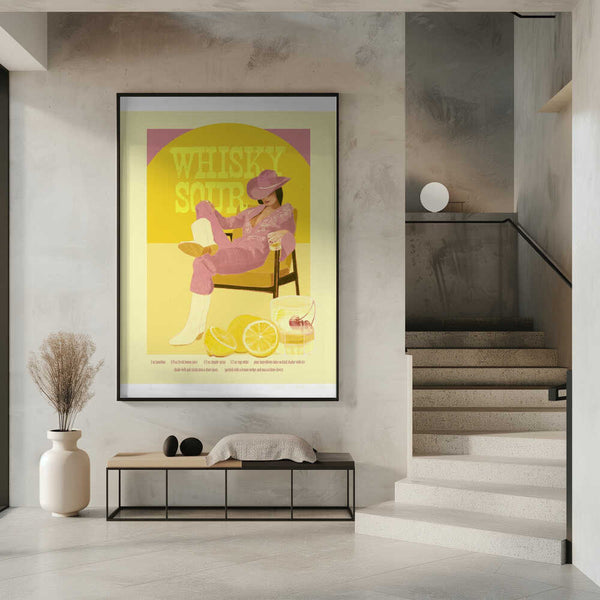 Tablou înramat „Jlr Whiskysour Pink Copy” de Jenny Liz Rome
