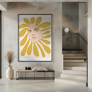 Tablou înramat „Jlr Flowerhead1 Copy 2” de Jenny Liz Rome