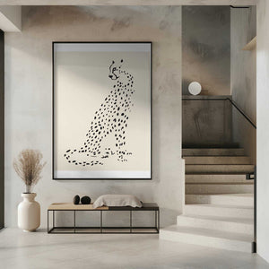 Tablou înramat „Pandc Leopard” de Jenny Liz Rome