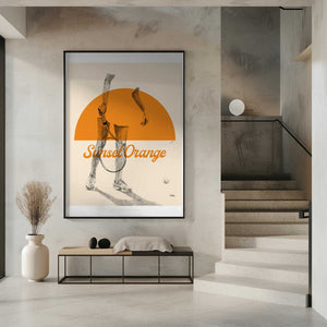 Tablou înramat „Sunset Orange” de Jenny Liz Rome
