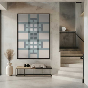 Tablou înramat „Line cross artwork” de Paperago