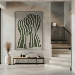 Tablou înramat „Curved Stripes” de THE MIUUS STUDIO