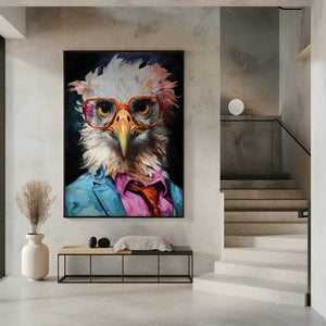 Tablou înramat „Dove Watercolor Animal Art” de Justyna Jaszke